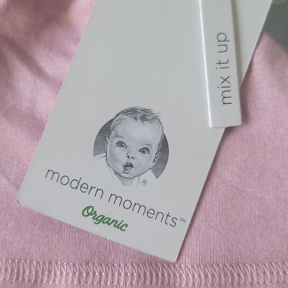 Pink Newborn Hat - Gerber Mix It Up Organic Cotton Hat - Picture 2 of 5